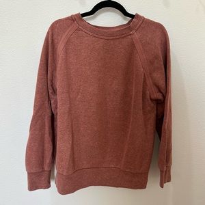 Women’s Rust/Orange/Brown Heather Crewneck Cozy Up Sweatshirt, Size Large